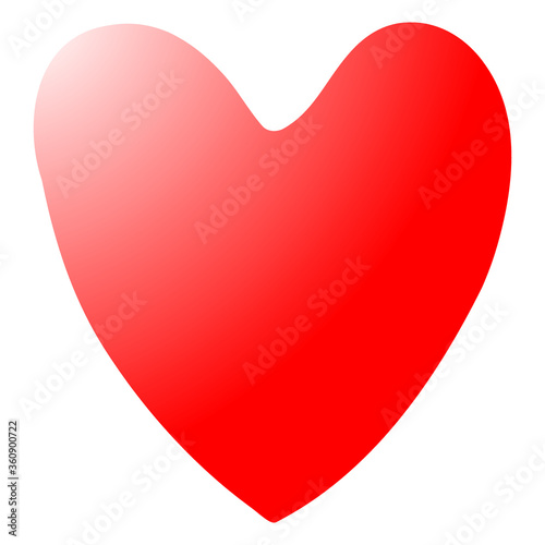 Red heart icon with gradient. Eps 10 Free Download Red heart icon with gradient. Eps 10 - GFXLoad