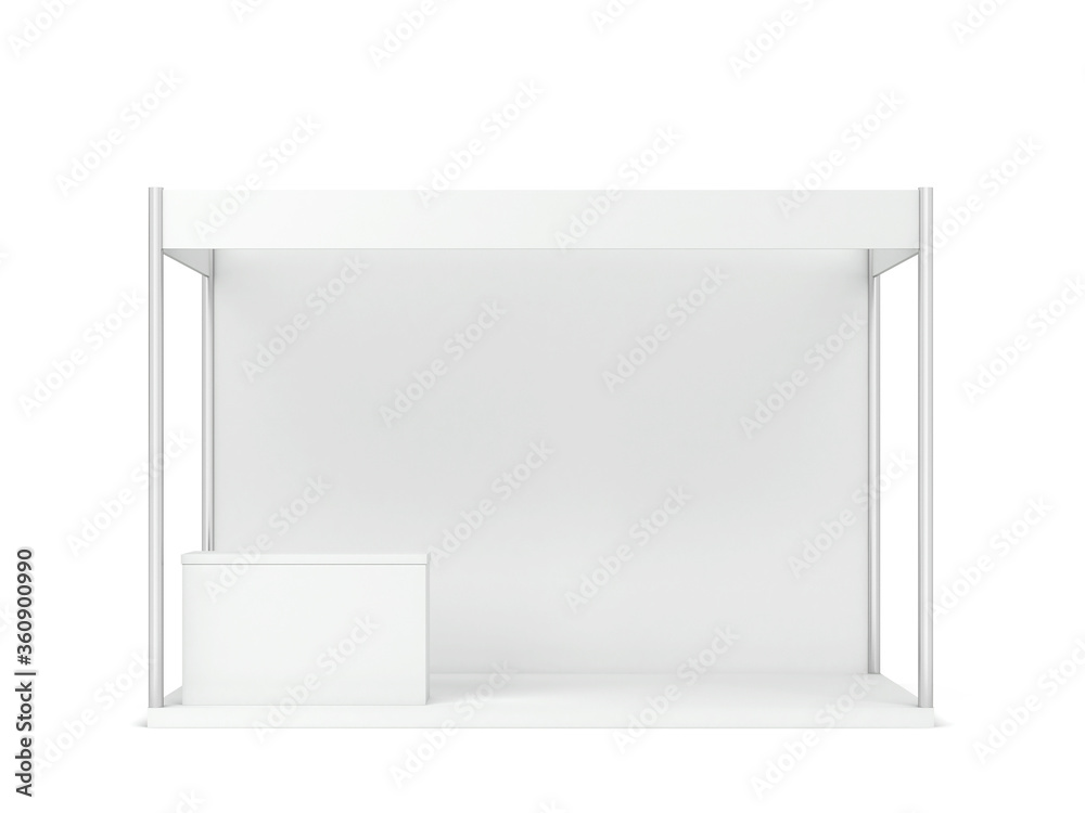 Trade show booth with counter mockup Trade show booth with counter mockup