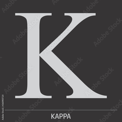 Kappa Greek letter icon