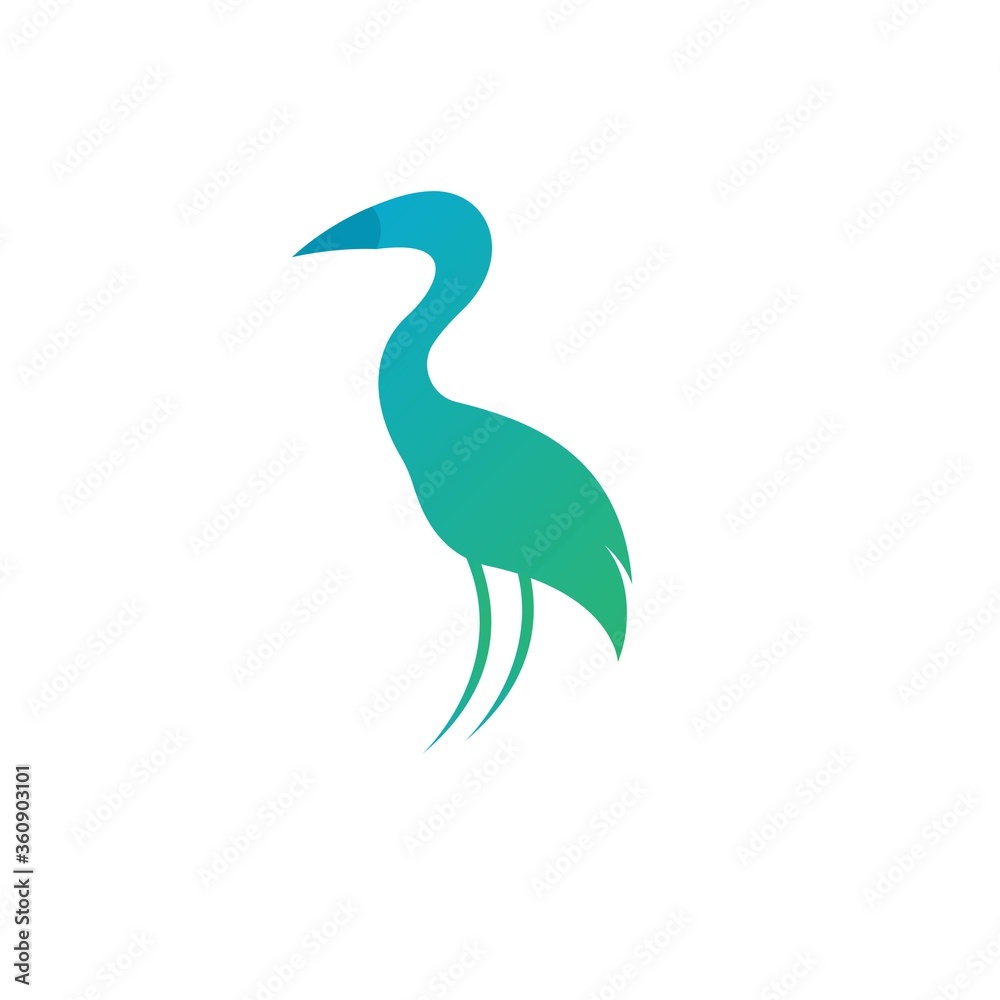 Obraz premium Flamingo logo ilustration