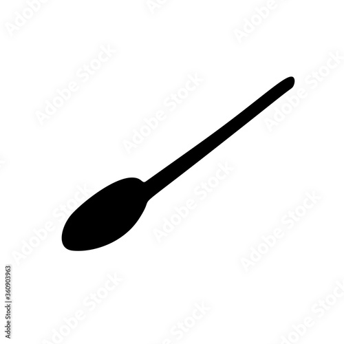 Spoon for serving the table. Vector image.
