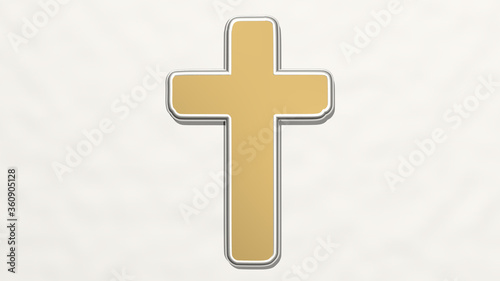 Foto CHRISTIAN CROSS on the wall