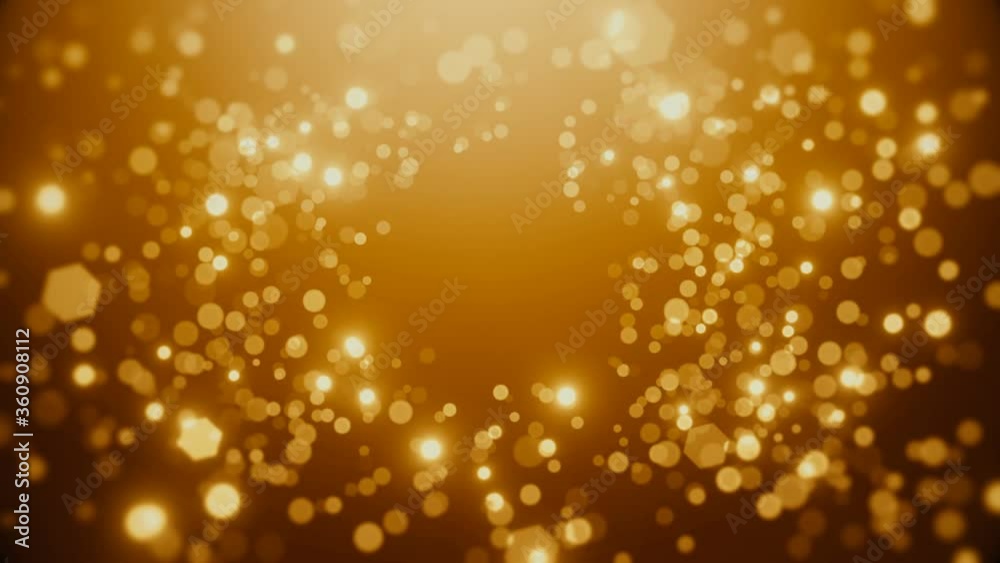 golden abstract blurry bokeh background
