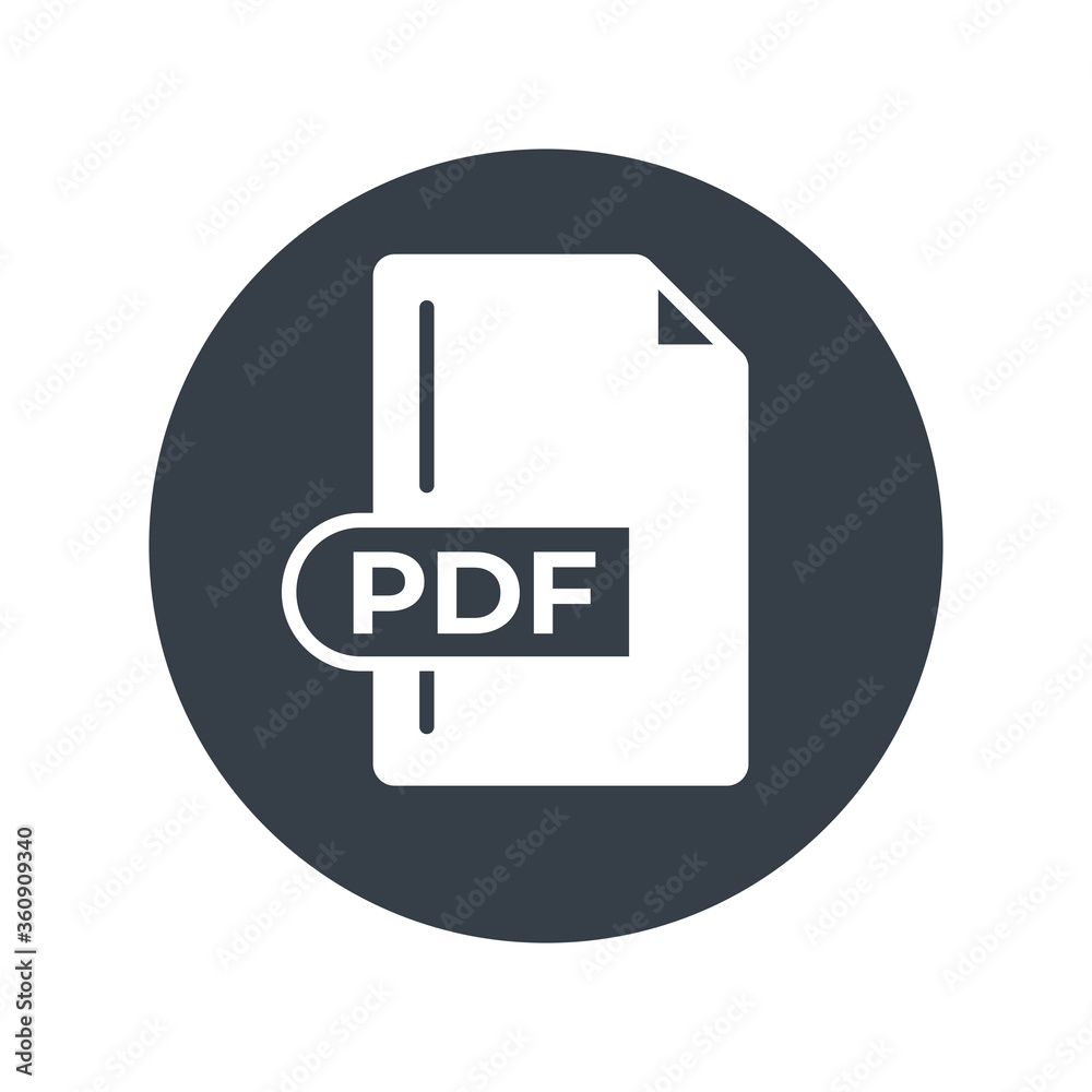 PDF File Format Icon. PDF extension filled icon. PDF File Format Icon. PDF extension filled icon.