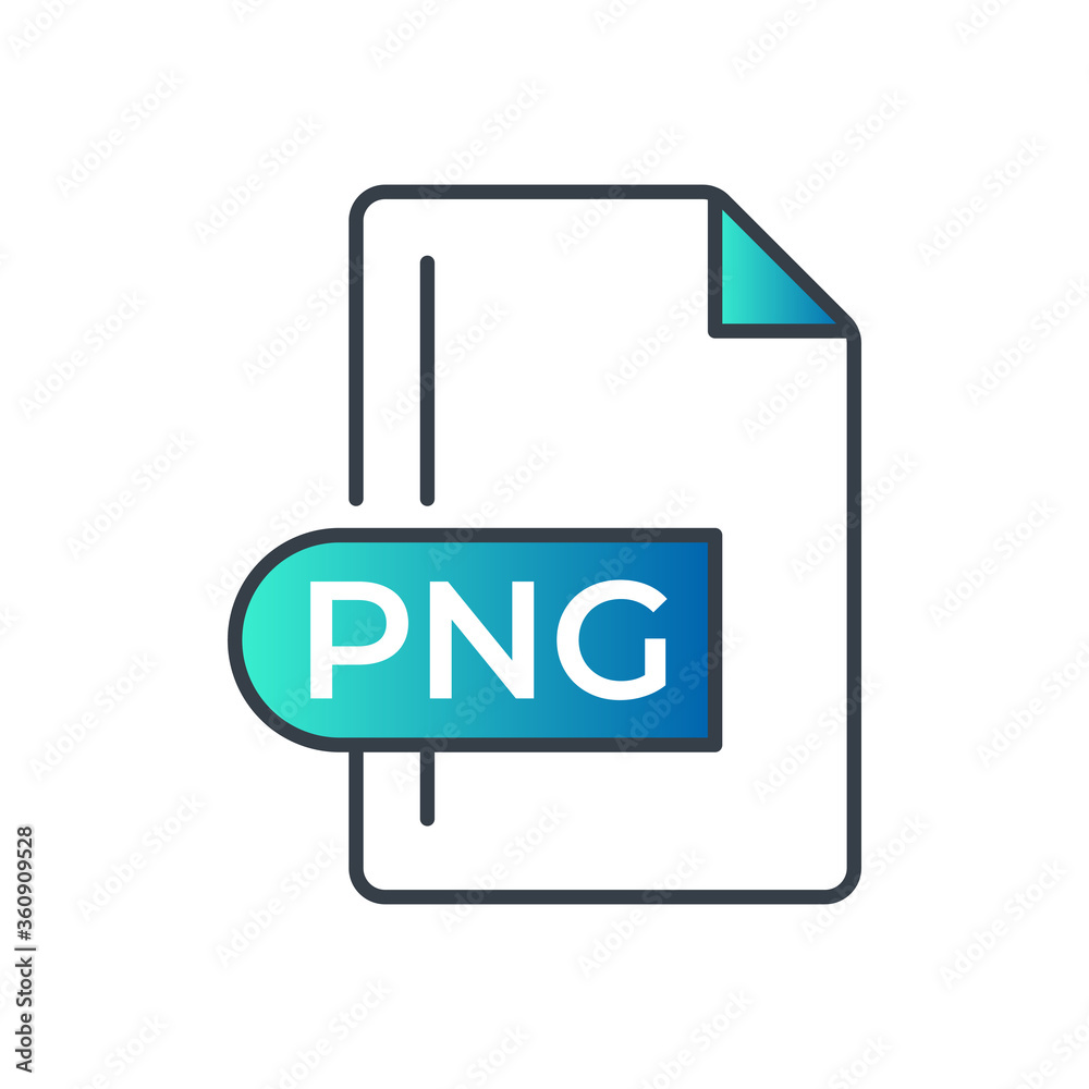 PNG File Format Icon. PNG extension gradiant icon. PNG File Format Icon. PNG extension gradiant icon.