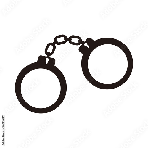 handcuffs icon vector illustration sign 