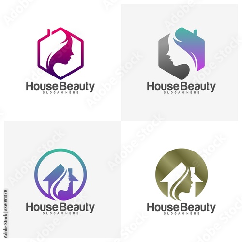 Set of Home Beauty Logo Design Template, vector illustration, icon symbol, creative design Free Download Set of Home Beauty Logo Design Template, vector illustration, icon symbol, creative design - GFXLoad