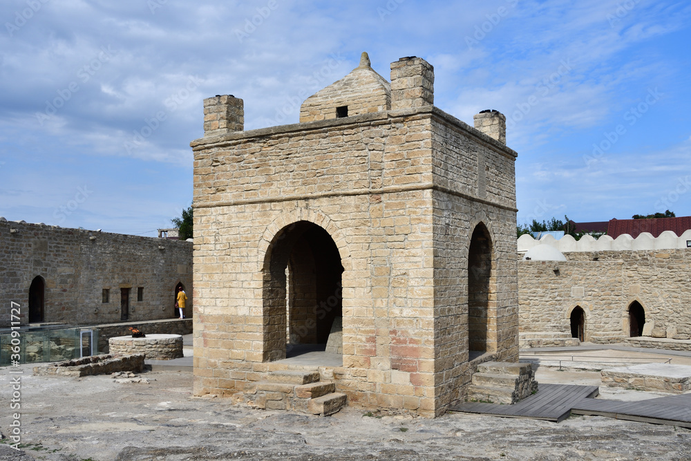 Ancient Ateshgah fire temple in Azerbaijan 