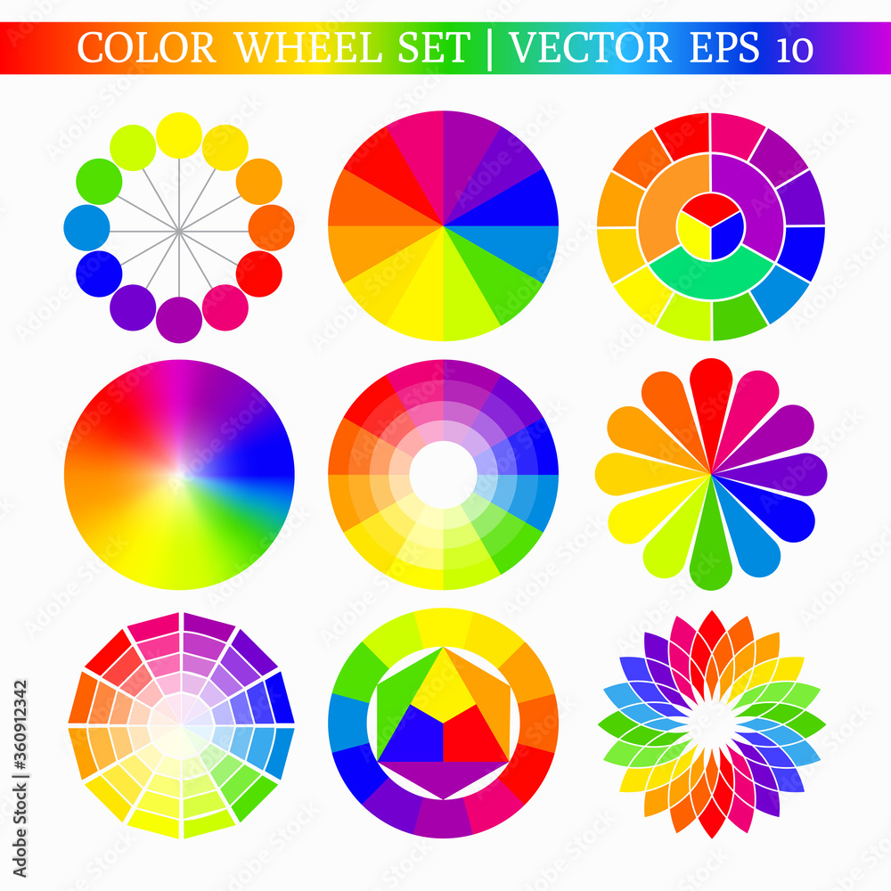 Obraz premium color wheel set
