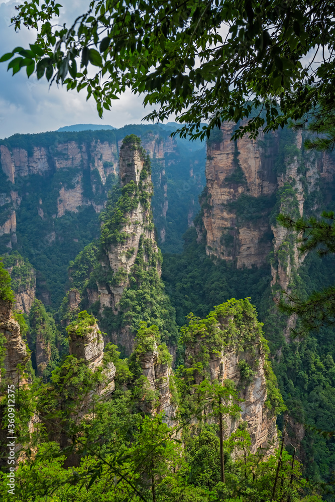 Stunning Mountain formations in Zhangjiajie