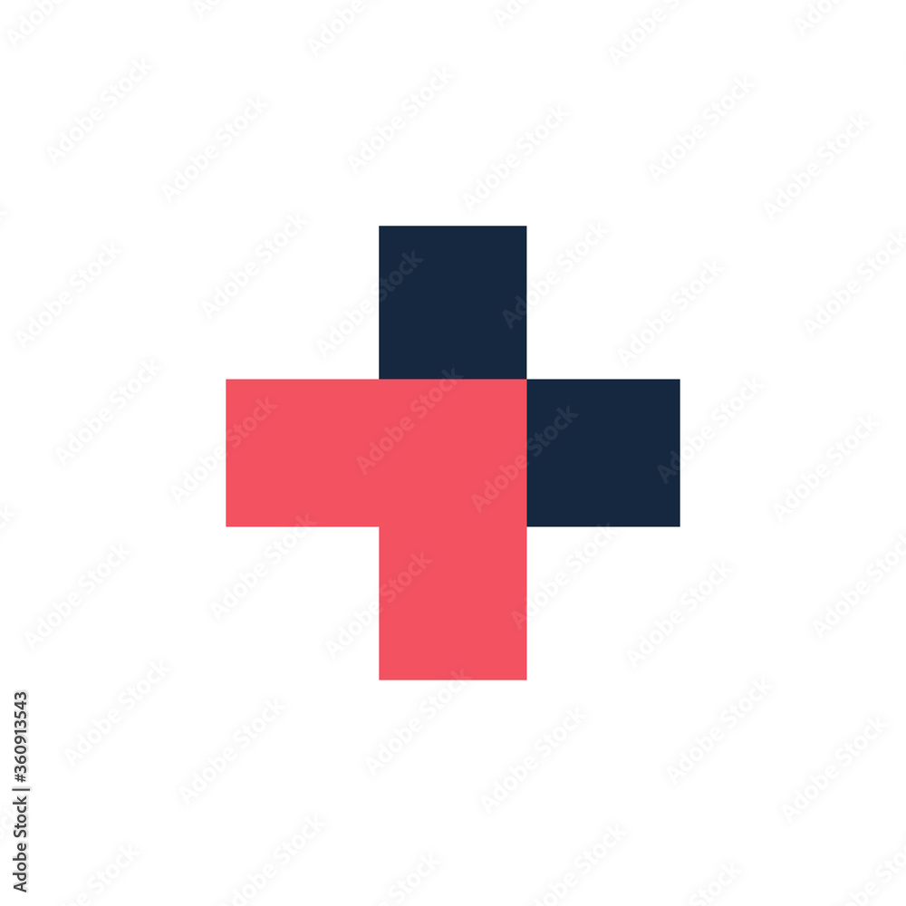 Obraz premium Medical cross icon. Stock vector illustration isolated on white background