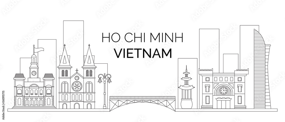 landscape of Ho Chi Minh city