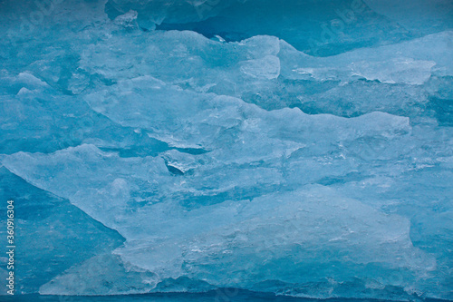 Closeup of glacial ice, Disko Bay, Ilulissat, West Greenland