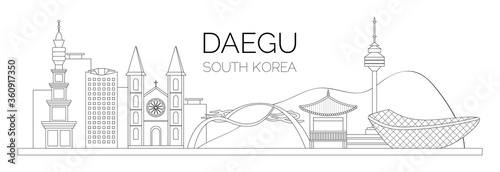 landscape of Daegu city
