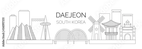 landscape of Daejeon city