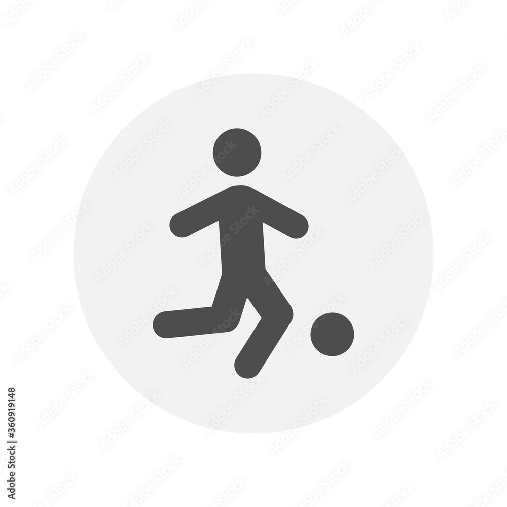 Man who plays football icon. eps 10 Man who plays football icon. eps 10