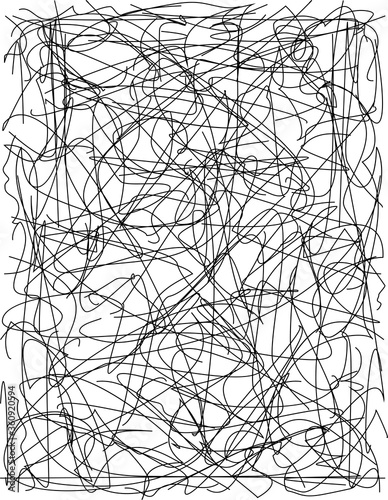 Random Abstract Chaotic Lines Pattern