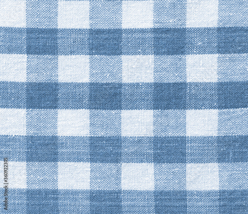 blue plaid fabric