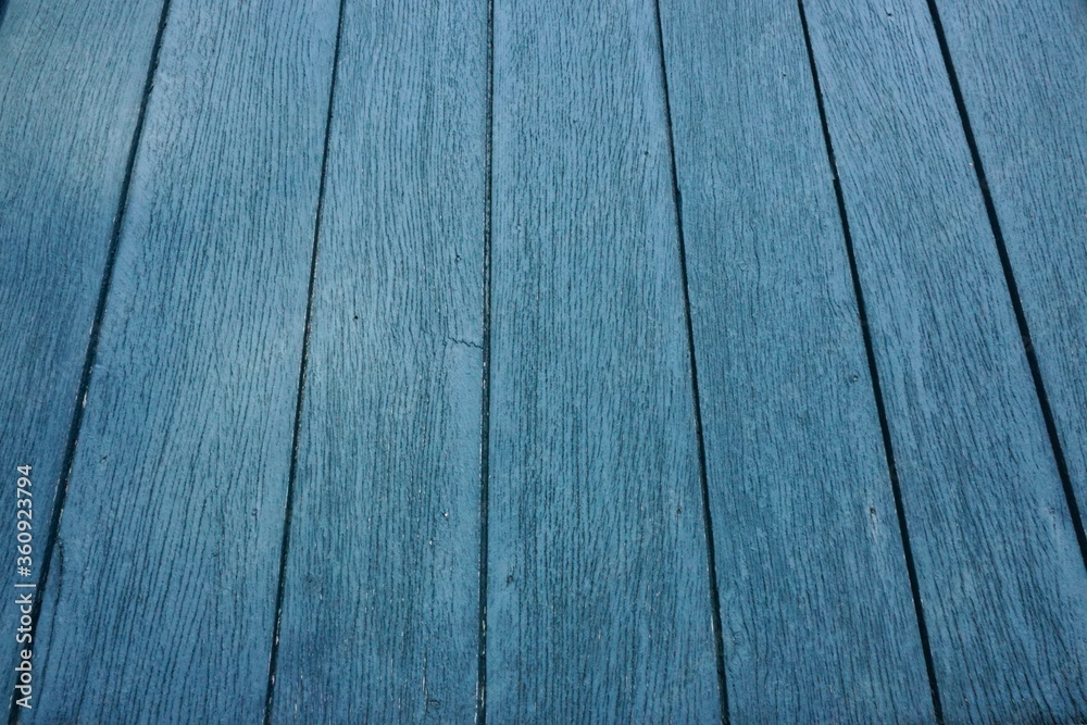 Old Wood Barn Wall with Blue Paint Stained Planks in View from Below Perspective Old Wood Barn Wall with Blue Paint Stained Planks in View from Below Perspective