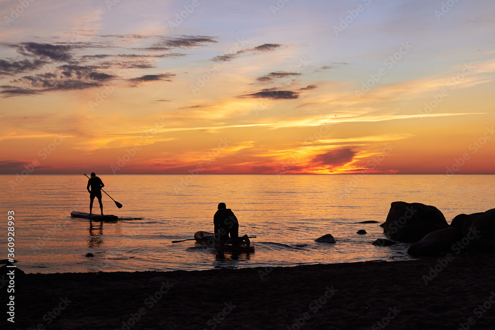 Fototapeta premium sunset on the beach