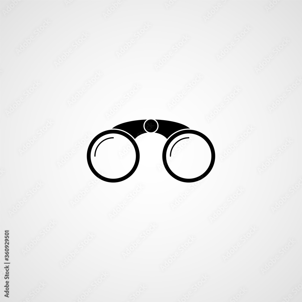 Binoculars vector icon Binoculars vector icon