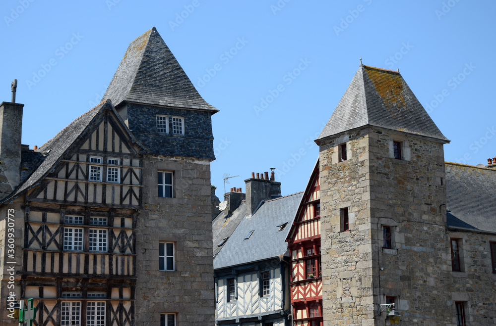 Turm in Treguier, Bretagne, Frankreich