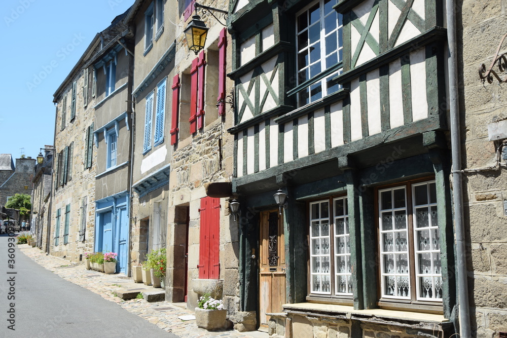 Fachwerk in Treguir, Bretagne