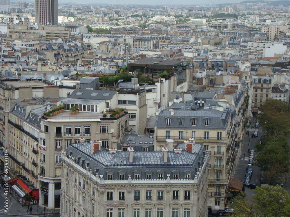 Panorama of Paris from Arc de Triomphe, 2011 (10)