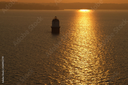 Sunset and buoy