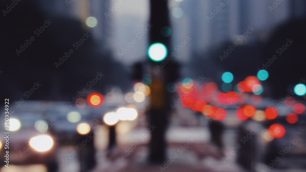 traffic lights in city