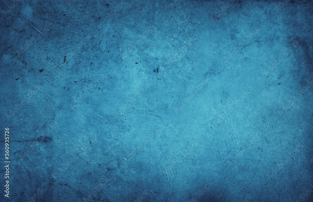 Obraz premium Blue textured concrete wall background