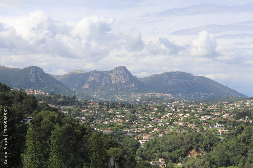 Les paysages autour de Saint Paul de Vence, ville de Saint Paul de Vence, département des Alpes Maritimes, France