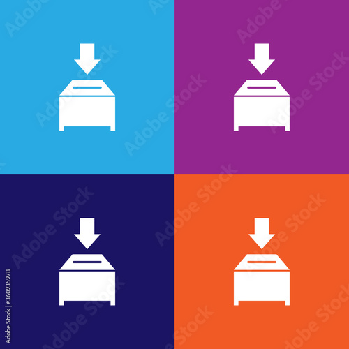 ballot box icon. Election element icon. Premium quality graphic design. Signs, outline symbols collection icon for websites, web design, mobile app, info graphic