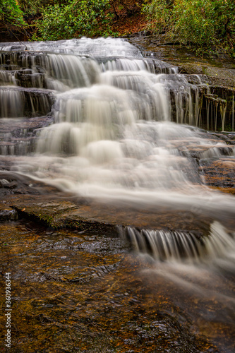 Beautiful Camp Creek Falls in Pisgah Forest © Jo