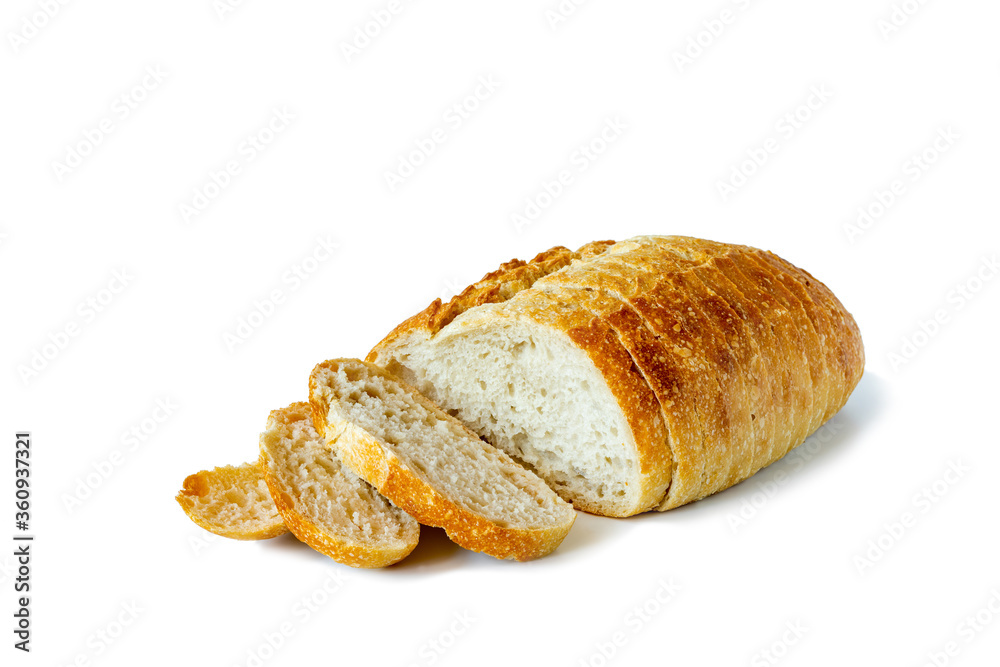 Sliced sourdough bread