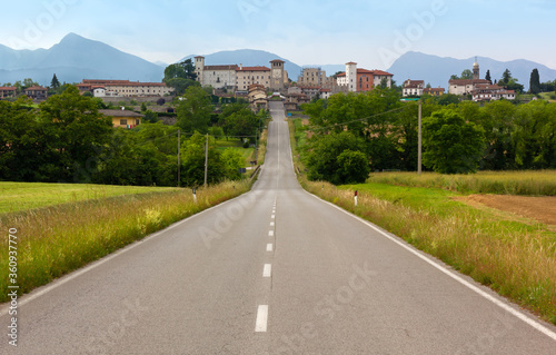 The Road to Colloredo di Monte Albano in Friuli Region  Italy