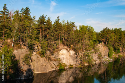 
Korostyshevsky canyon in the Zhytomyr region photo