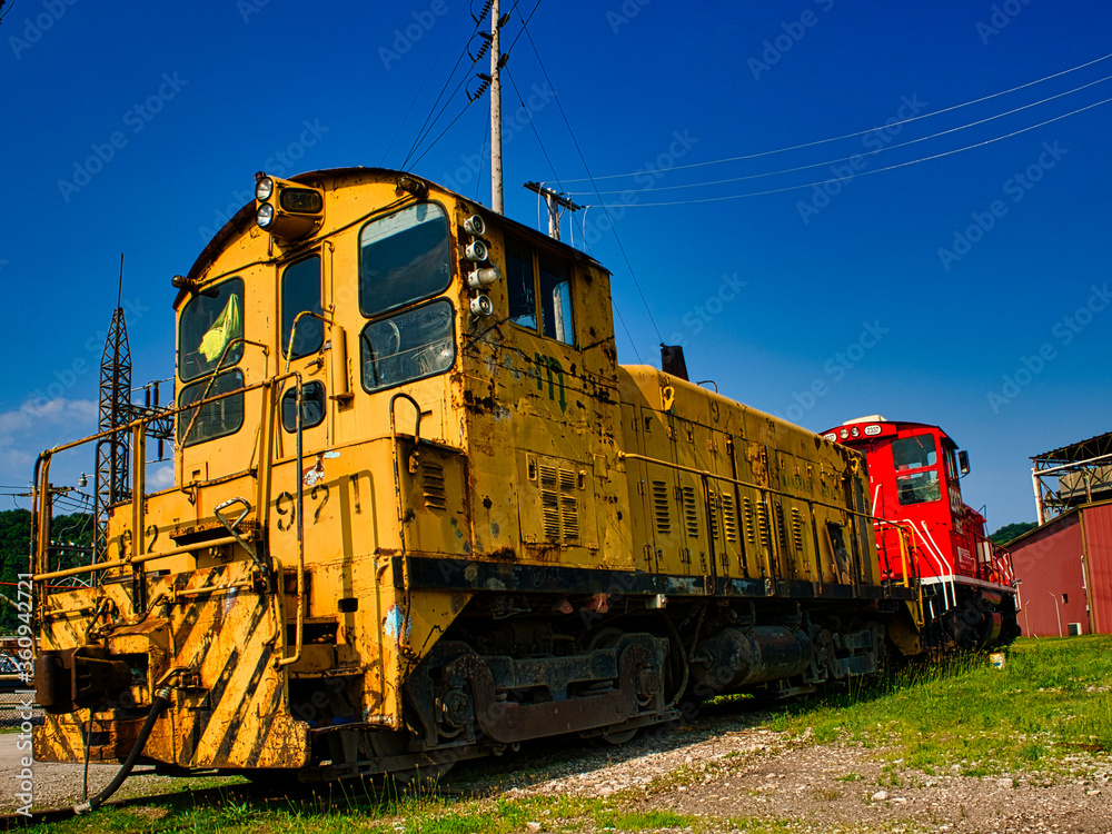 Detail of a switcher railroad locomotive
Detail of a switcher railroad locomotive