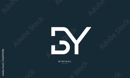 Alphabet letter icon logo BY