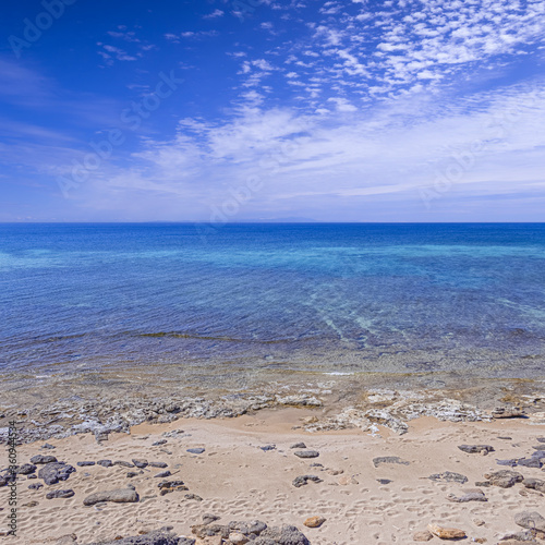 Fototapeta Naklejka Na Ścianę i Meble -  Fantastic view from Campomarino beach in Apulia, Italy. 