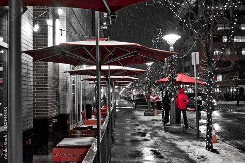 Wallpaper Mural snowy city Torontodigital.ca