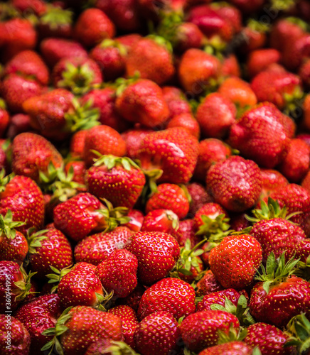 Juicy strawberry texture  photo