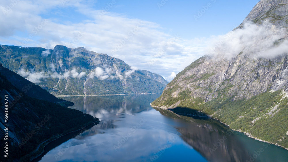 Fjords Norvège par drone
