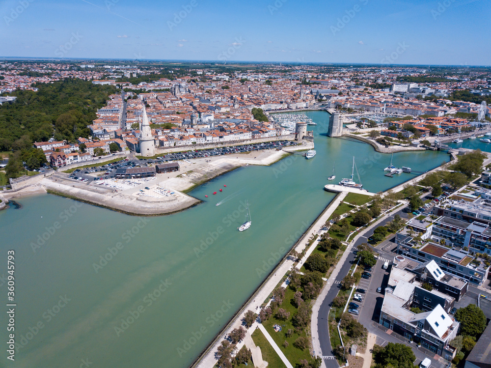 Fototapeta premium La Rochelle par drone