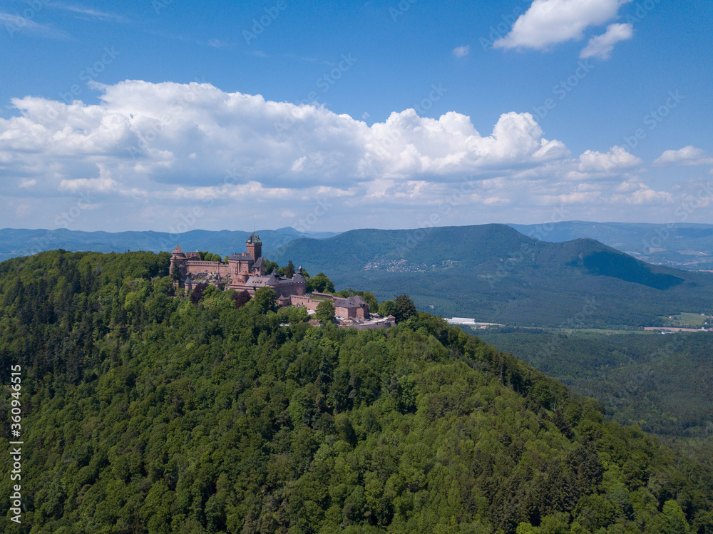 Alsace vue de drone