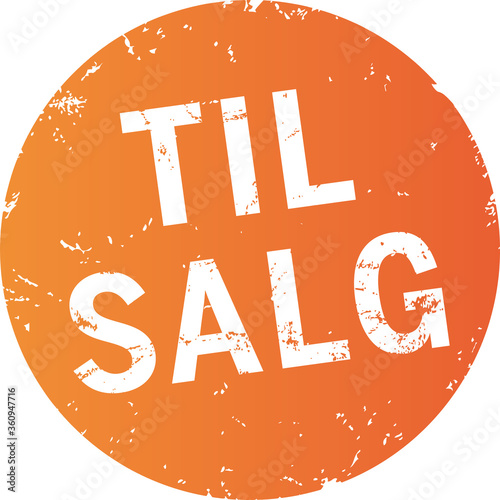 oranger Button til salg