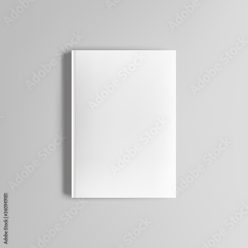 Realistic vector layout of cover mockup design template in A4 format for brochure, flyer, cover design, book design, magazine, brochure cover.