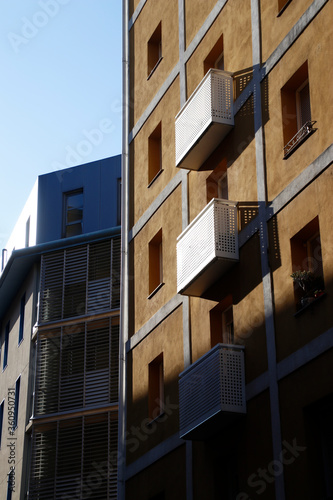 Urban view in the town of Bilbao