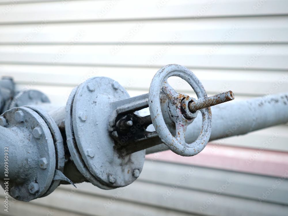 Industrial pressure control shutoff gas valve, pipe locker