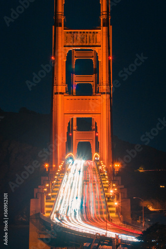 Beautiful Golden Gate Bridge at Night